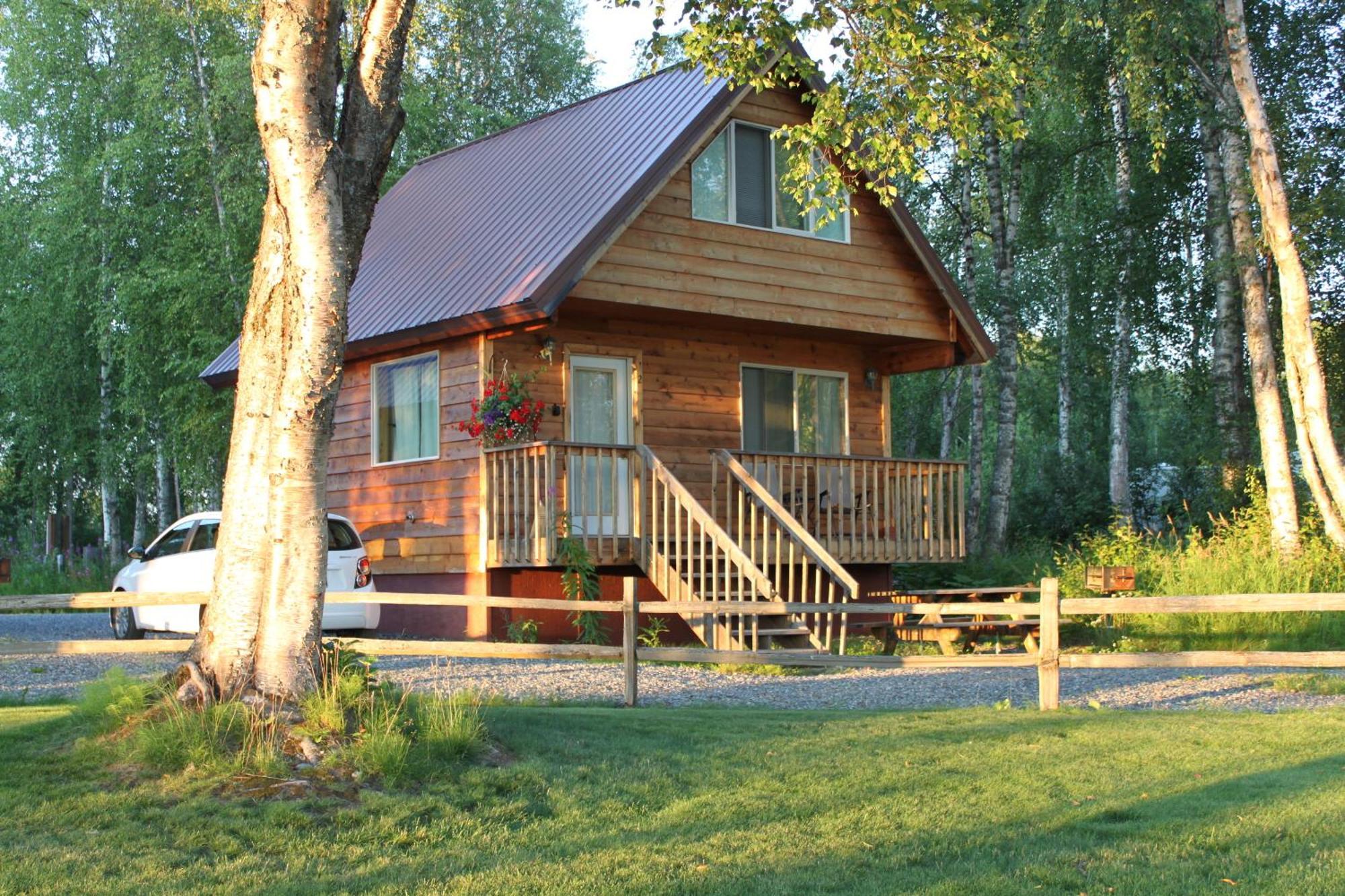 Susitna River Lodging, Riverside Cabins Talkeetna Exteriör bild