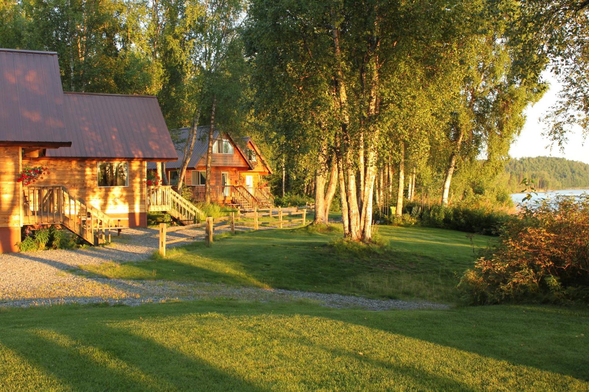 Susitna River Lodging, Riverside Cabins Talkeetna Exteriör bild